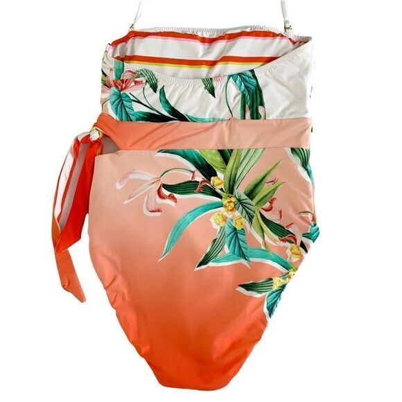 TRINA Costa De Prata Reversible Bandeau One-Piece Swimsuit! Style #: TT0NG08 - Picture 5 of 8